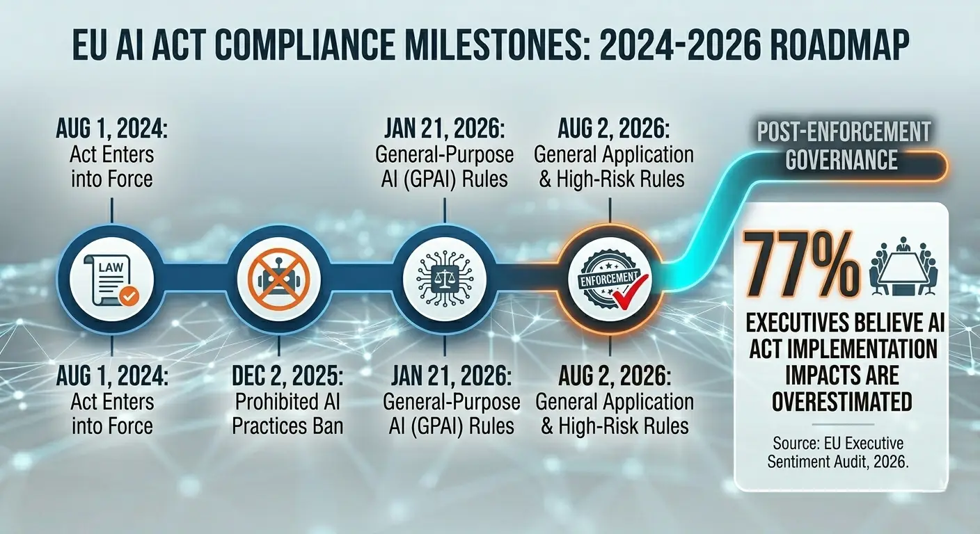 EU AI Act compliance timeline and executive sentiment